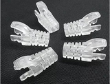 日线NISSEN 透明爪型护套(超五类专用) 网线水晶头护套 100个/包
