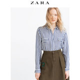 ZARA 女装 条纹衬衫 04172052060