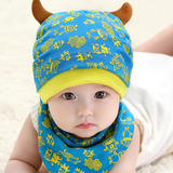 韩国婴儿帽子春秋款男女宝宝帽子6-12个月婴儿套头帽幼儿帽帽子春