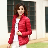 2016韩版女装立领棉衣短款女修身小棉袄保暖轻薄大码棉服显瘦外套