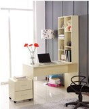 特价双人电脑桌书架可移动小柜子办公桌简约组合柜单人台式桌约