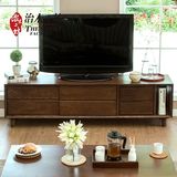 治木工坊 纯实木电视柜 日式日系白橡木电视柜 简约客厅储物柜