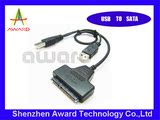 【直销】双USB易驱线SATA转USB2.5寸SATA笔记本串口移动硬盘