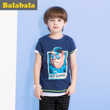 巴拉巴拉男童短袖t恤中大童纯棉童装2016夏新款儿童动物卡通T恤男