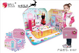 正品娇儿H017公主芭比娃娃梦幻餐厅套装豪华厨房过家家女孩玩具