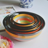景德镇釉下彩陶瓷餐具 碗套餐系列盘子 创意彩虹碗 五彩碗 水果碗