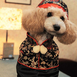 狗狗衣服小型犬冬装拜年装日本出口KOJIMA优质新年唐装羽绒服泰迪