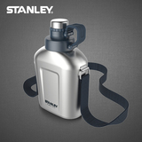 Stanley不锈钢水壶行军壶背带壶 1L大容量户外登山运动水杯子水壶