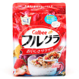 日本进口 Calbee卡乐比B 水果谷物混合营养早餐冲饮即食燕麦片