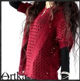 【现货】Artka阿卡春季女装圆领中袖镂空感针织衫3色入B08558