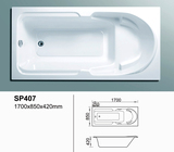 新款式 豪华简洁浴缸 进口优质亚克力空缸 简易 直销促销含去水器