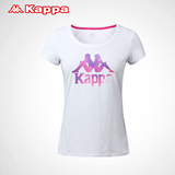 [惠]Kappa女运动T恤休闲半袖夏季圆领图案衫2016新款|K0662TD17D