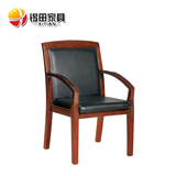 锡田家具实木椅子 会客椅子中式餐椅 韩皮会议椅 厂家直销特价