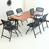 培训椅家用可折叠椅 塑料会议椅办公椅培训椅简约 特价靠背电脑椅
