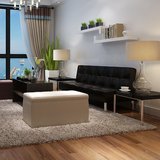 择木宜居小户型可折叠沙发床1.5米单人双人皮艺实木多功能两用1.8