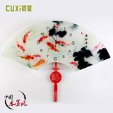 挂钟客厅现代中式创意艺术时钟中国风卧室静音摇摆装饰石英钟表