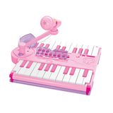 婴幼儿音乐小孩芭比儿童折叠包包电子琴带麦克风女孩玩具宝宝钢琴