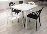 时尚餐桌 桌子组合 宜家简约现代 家用白色 欧式圆桌 方桌 饭桌