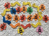 幼儿园教室布置装饰材料贴画 EVA毛毛虫蝴蝶贴图 泡沫形状墙贴