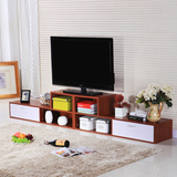简约现代电视柜自由组合卧室地柜伸缩木质时尚环保客厅电视机柜