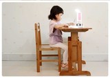 楠竹儿童学习桌椅套装可折叠桌实木书桌学生写字台简易电脑桌特价