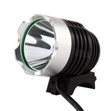 山地自行车前灯T6强光LED夜骑灯头可接USB移动电源骑行装备包邮