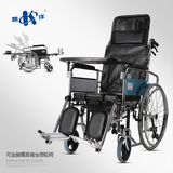 凯洋可全躺高靠背老人残疾人带坐便轮椅车轻便折叠手推车代步轮椅