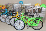 单车恋人自行车欧式创意7寸相框闹钟儿童组合相架摆台婚纱照相框