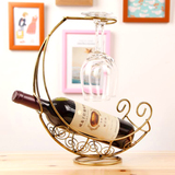 包邮欧式红酒架子 创意铁艺时尚红酒瓶架摆件 葡萄酒架 酒具酒托