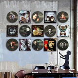 法慕小城复古黑胶唱片壁饰创意家居墙面装饰木板画怀旧酒吧壁挂