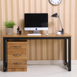 简易电脑桌台式桌家用写字台书桌简约现代钢木办公桌
