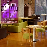 简约奶茶甜品店西餐厅卡座咖啡厅桌椅组合双人休闲loft餐桌椅沙发