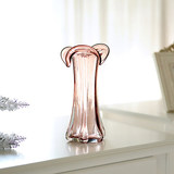 华盛新款现代创意小花瓶 彩色透明玻璃花瓶 客厅花瓶摆件居家