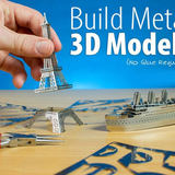 3D创意微型立体雕塑拼图 金属仿真模型益智儿童智力玩具