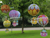 幼儿园装饰材料走廊室内挂件小学房顶空中吊饰卡通热气球小熊灯笼