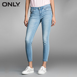 ONLY2016夏装新品含莱卡修身裤线前移牛仔裤女L|116232004