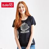 Baleno/班尼路 铁臂阿童木圆领印花T恤 卡通动漫纯棉短袖体恤女装
