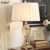 水晶欧式台灯美式创意奢华客厅书房卧室后现代时尚简约装饰台灯