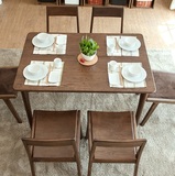 美式白橡木1.2米1.4米h餐桌全实木餐厅家具