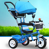 儿童三轮车宝车双胞胎可坐玩具车双人自行车幼儿手推车0