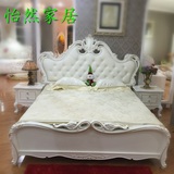 欧式全实木床新古典雕花双人床后现代公主床卧室家具新款厂家直销