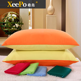 xeepo/希帛纯棉枕套一对装全棉纯色双拼枕头套单人4874cm包邮
