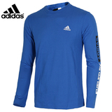 Adidas/阿迪达斯2016秋季新款男子运动针织长袖透气圆领T恤AY3777