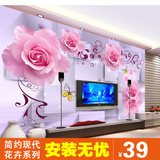 玉雕浮雕玫瑰3D立体墙纸电视背景墙卧室客厅壁画墙纸无缝壁纸