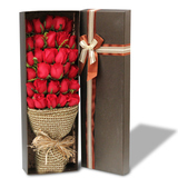 贵阳同城鲜花速递圣诞节平安夜生日礼物惊喜33红玫瑰花礼盒送花