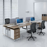 FG办公家具四4人位职员卡座屏风办公桌员工桌颜色尺寸可定制