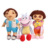 爱探险的朵拉Dora毛绒玩具公仔迪亚哥布茨猴子玩偶全套批发