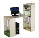 简约白色现代组装自由组合书柜书架书桌包邮台式电脑桌