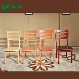 中式橡木实木餐桌椅子组合拆装组装散装现代时尚家具特价全国包邮
