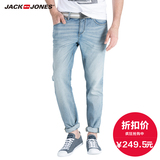 JackJones杰克琼斯莱卡弹力修身小脚浅色牛仔裤男夏季C|215332009